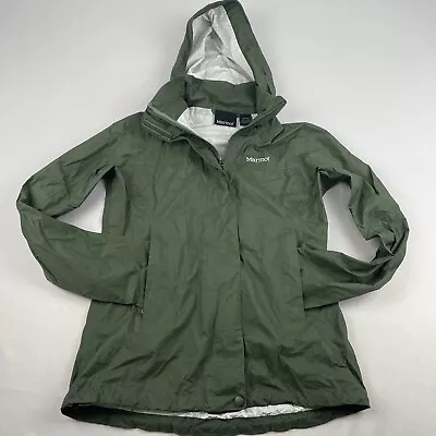 Marmot PreCip Rain Jacket Women's Size XS Green Sage Shell Windbreaker • $27.99