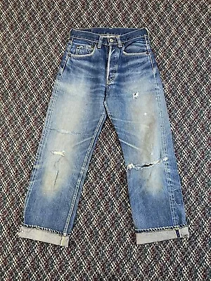 Vintage Levi’s Big E Hidden Rivet 501XX Jeans 60s 50s • $650