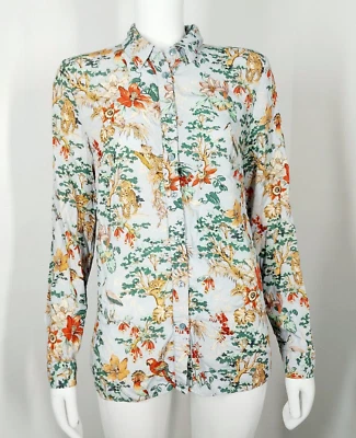 £14.99 • Buy TU Size 14 Tropical Cheetah Print Palm Tree Blouse Shirt SUMMER Holiday Casual