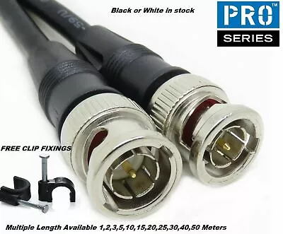 £23.99 • Buy 1M,2M,3M,5M,10M,15M,20M,30M,40M,50M BNC RG59 Video Cable Lead CCTV Camera DVR