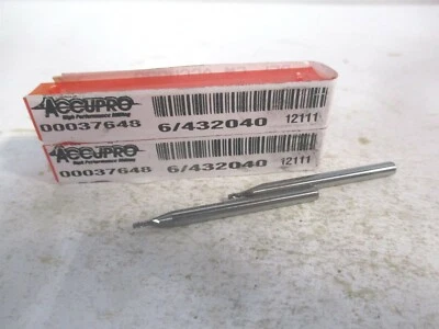 $16.10 • Buy (12176871) 3/64 X 3/32 X 1/8  X 1-1/2  Solid Carbide 3Fl Square End Mill - Qty 2