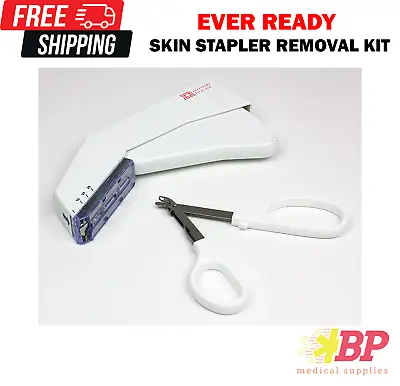 Ever Ready First Aid Sterile Disposable Medical Skin Stapler W Staples & Remover • $10.95