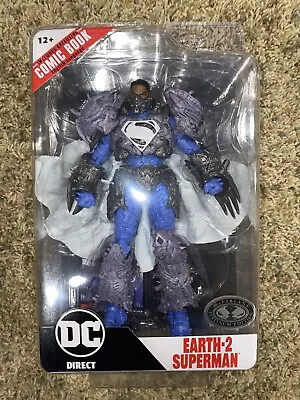 McFARLANE DC Page Punchers Superman Wave 5 Earth-2 Superman Platinum CHASE • $65