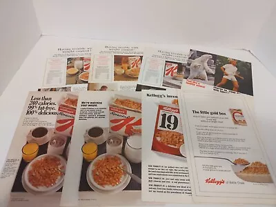1960s Kellogg's Breakfast Cereal Ads Lot Of 8 Special K Product 19 Concentrate • $26.91