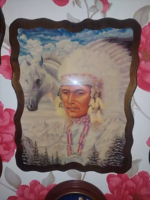 Native American Wooden Picture  • £10