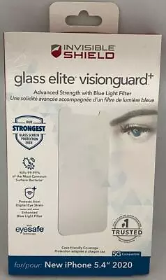 ZAGG InvisibleShield Glass Elite VisionGuard+ Screen Protector -iPhone 12 Mini • $8.99