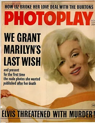 Marilyn Monroe Magazine Clipping - Photoplay Magazine - February 1963 • $20