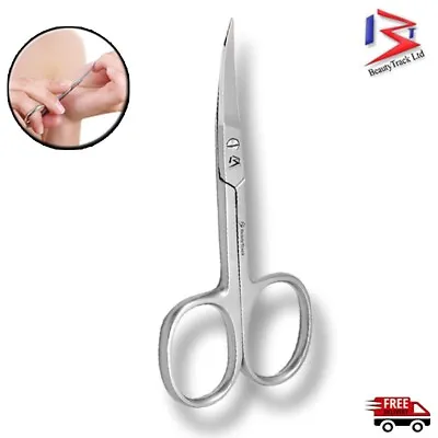 Professional Finger Toe Nail Scissors Straight Arrow Steel Manicure Cuticle NAIL • £4.99