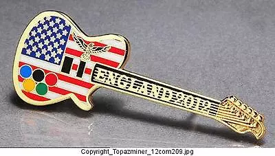 Olympic Pins Badge 2012 London England Uk Patriotic Usa Flag Guitar+eagle(g) • $4.99