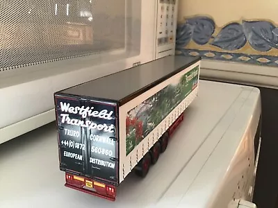 Heavy Haulage Tri Axle Curtainside  Trailer  1:50 Scale. Westfield Transport • £14.99