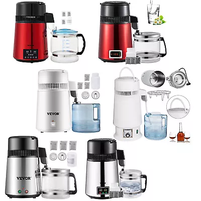 VEVOR 4L Water Distiller Stainless Steel Water Purifier Purification Filter Home • $82.99