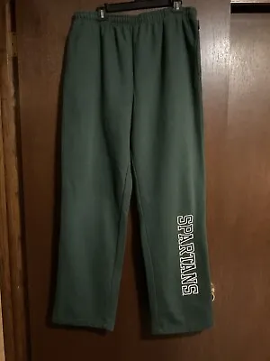 Michigan State Spartans Jansport Green Jogger Sweatpants Men's XL • $14.90