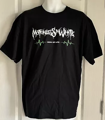 Rare Motionless In White Sign Of Life T-Shirt Rock Sound Band Black XXL 2XL NIP • $26.75