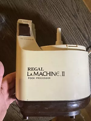 Moulinex Regal La Machine II LM2 Food Processor Base — Tested!! • $9.99