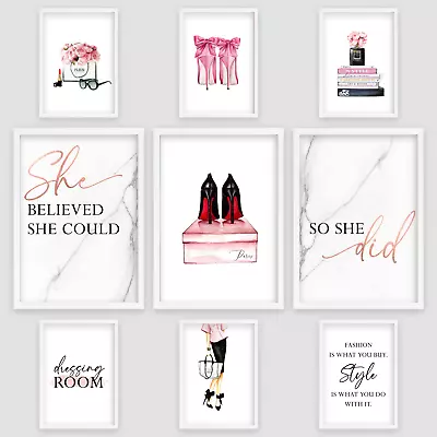 £1.99 • Buy Fashion Paris Designer Salon Beauty Gift Art Poster Print Picture Canvas A4 A3