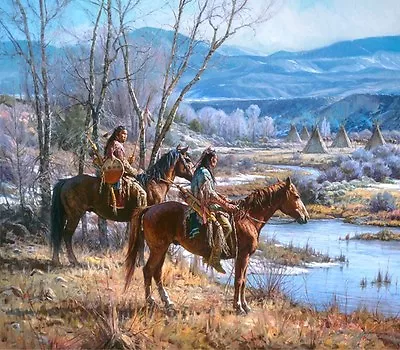  Apsaalooke Sentinels  Martin Grelle Artist Proof Fine Art 38  Giclee Canvas • $1750