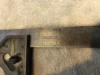 Vintage Craftsman 12 Inch Combination Square Metal Made In Usa  • $16