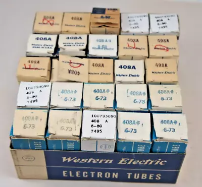 25 Western Electric 408A Audio Tubes On A TV7 Tester All Test NEW • $100