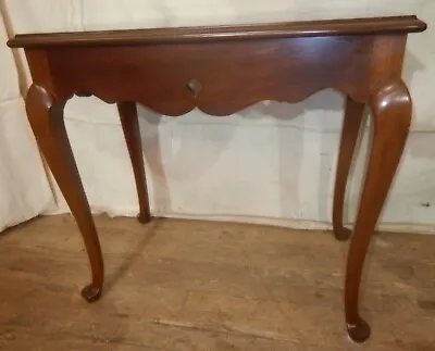 Queen Anne Style End Table Nightstand Stand Mahogany Bedside Benchmade 1950's • $155