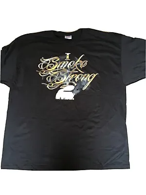 2 Chainz I Smoke Strong T Shirt Mens 3XL 100% Cotton Black Rap Merch • $10.56