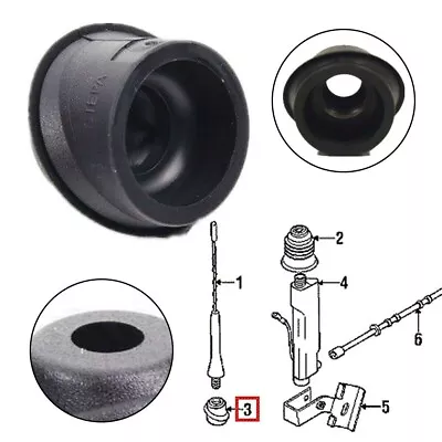 1pcs For E36 Convertible Short Rod Antenna Grommet Seal 65218375151 Black • $12.50