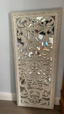 £80 • Buy Baroque Style Mirror Panel With Ornamental Detail To Front, Used. 144 X 60cm