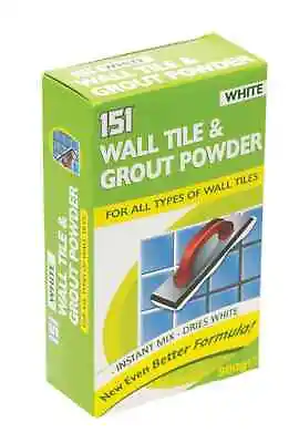 £4.23 • Buy 151 Wall Tile And Grout Powder, 500g Super White Grout