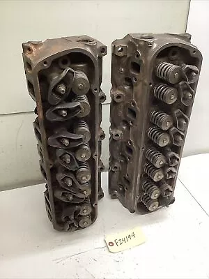 1965 Ford 289 Ci Cylinder Head Set C5ae-b Date Codes 4m16 / 4m18 • $199.99