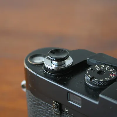 $12.50 • Buy Black Medium Concave Soft Release Button For Leica M6 MP M8 M9 X100 Nikon Canon