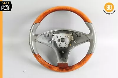 09-12 Mercede R230 SL550 CLS550 Steering Wheel Gray Walnut Wood 2304602418 OEM • $302.95