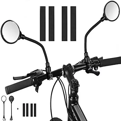 Bike Mirror 2pcs Adjustable Bicycle Rear View Mirrors With Wide Angle Acrylic  • $32.42