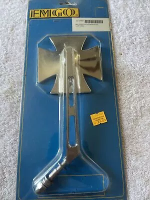 Emgo - 20-34861A - Maltese Cross Die-Cast Mirror With Chrome Split Stem Right • $35