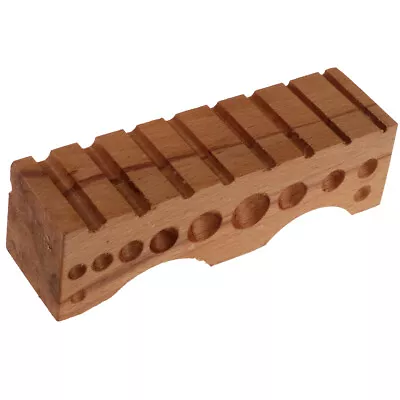 Wood Wooden Dapping Doming Cavity Metal Forming Block Wax Jewellery Making • £16.98