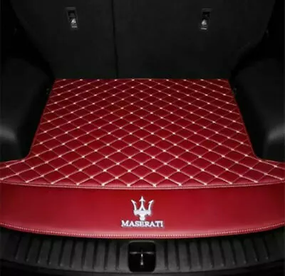 Fit Maserati Car Trunk Mats All Weather Floor Mats Custom Pu Leather Rear Carpet • $43.63