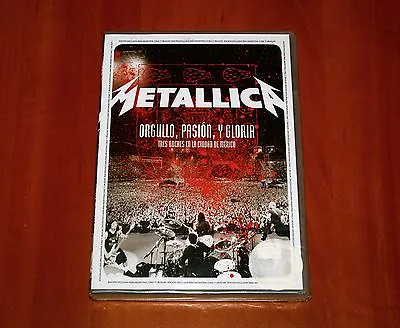 METALLICA ORGULLO PASION Y GLORIA LIVE IN MEXICO DVD ORIGINAL RELEASE 2009 New • $49.99