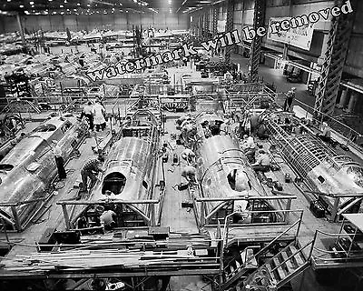 B-17 Flying Fortress Bomber WWII 1943 Assembly Line  8x10 Photo • $12.95