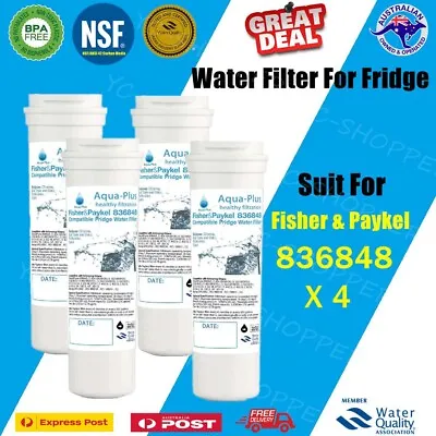 4 X Fisher Paykel 836848 Premium Compatible Ice & Water Fridge Filter - 836860 • $52.95