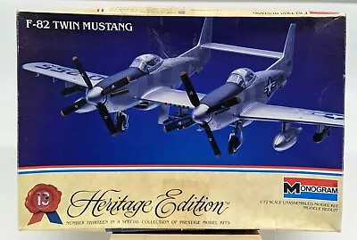 1:72 Scale F-82 Twin Mustang Monogram Model 6063 Open Box Parts Sealed • $10