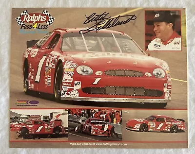 Autographed Photo Card BUTCH GILLILAND Race Car Driver Promo Signed NASCAR • $25