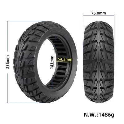 $82.49 • Buy E-Scooter Tire Replace Replacement Rubber 10x2.70-6.5 Spare 1480g Tyre