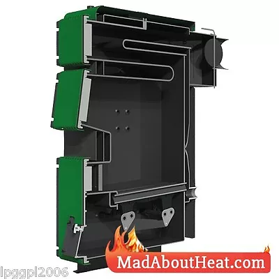 TWB 20kW Multi Fuel Boiler Log Coal Shrubs Waste Wood Cardboard Burner • £2975