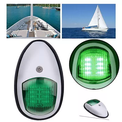 New Navigation Light Waterproof 12V LED Green Marine Boat Yacht NAV Lamp Tb • $28.21