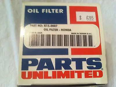 Oil Filter For Honda Motorcycle P# K15-0007  (GS-364) S#E3 • $8.99