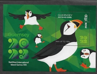 £8.25 • Buy Guernsey Island Games 2023 Mnh Min Sheet Birds Puffins Cartoons Art