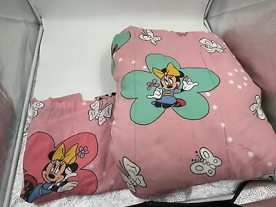 Vintage 90's Disney Minnie Mouse Blanket Comforter   • $78.99