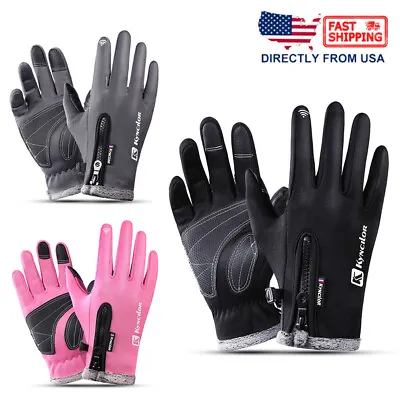 -10℃ Waterproof Winter Warm Ski Gloves Thermal Touch Screen Motorcycle Snow Men • $11.96