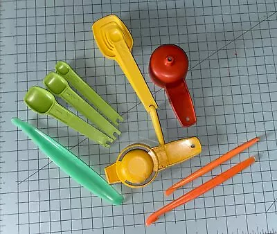 Tupperware Gadget Lot Measuring Spoons Pellet Core Remover Egg Separator • $12