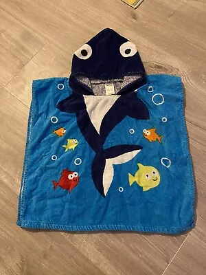 Baby Hooded Poncho Towel - Size 6-12 Months • £2.20