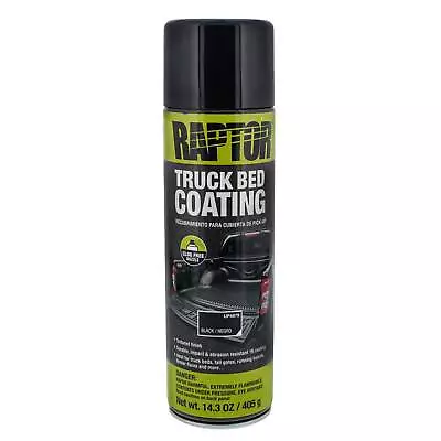 Raptor 1K Bed Liner Aerosol Black 14.3 Ounce Truck Bed Coating • $27.99