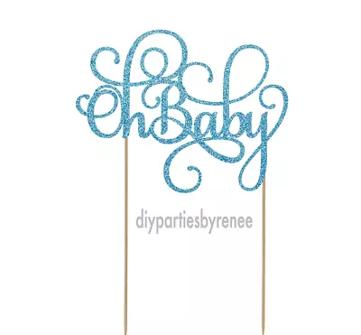 Cake Topper - Baby Shower - 20+ Colours - NEXT DAY POST - Oh Baby • $20